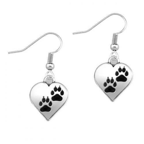 Paw Heart Earrings